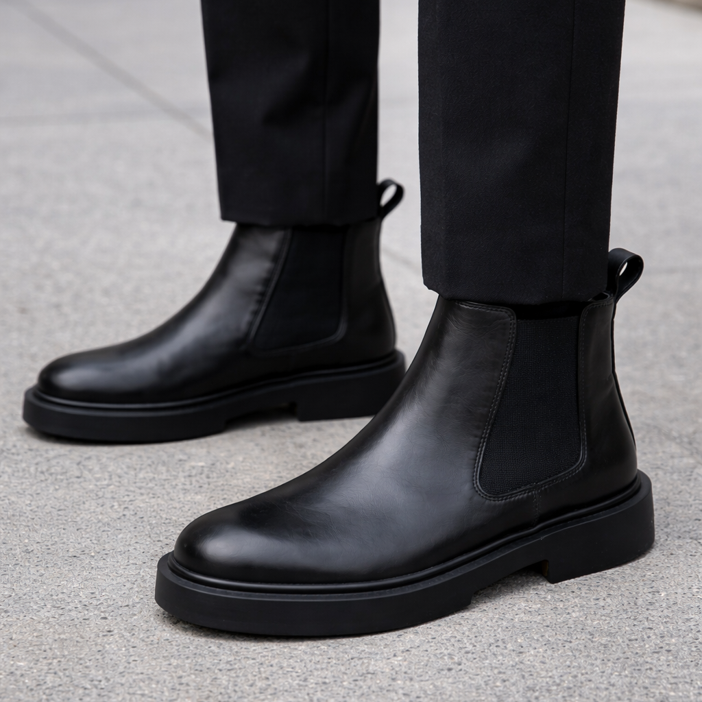 Classic Black Chelsea Boots