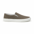 Grey Canvas Slip-On Shoes for Men