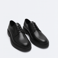 Men’s Black Chunky Derby Shoes