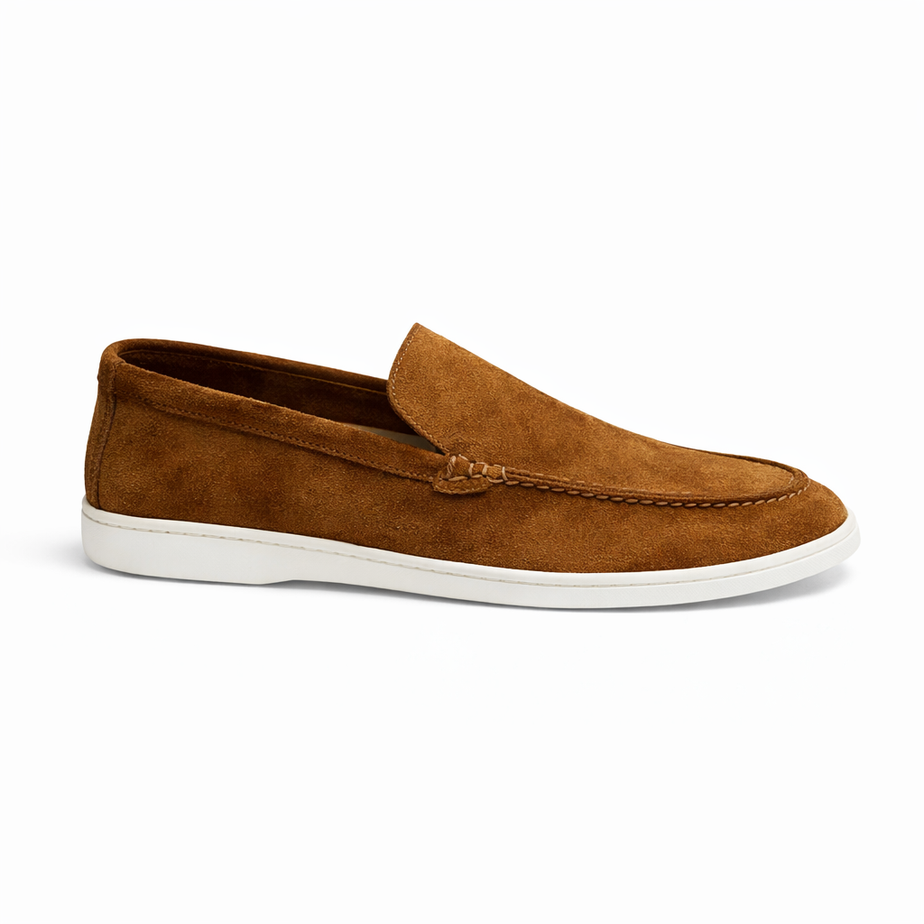 Heritage Havan Suede Flat Loafers For Men